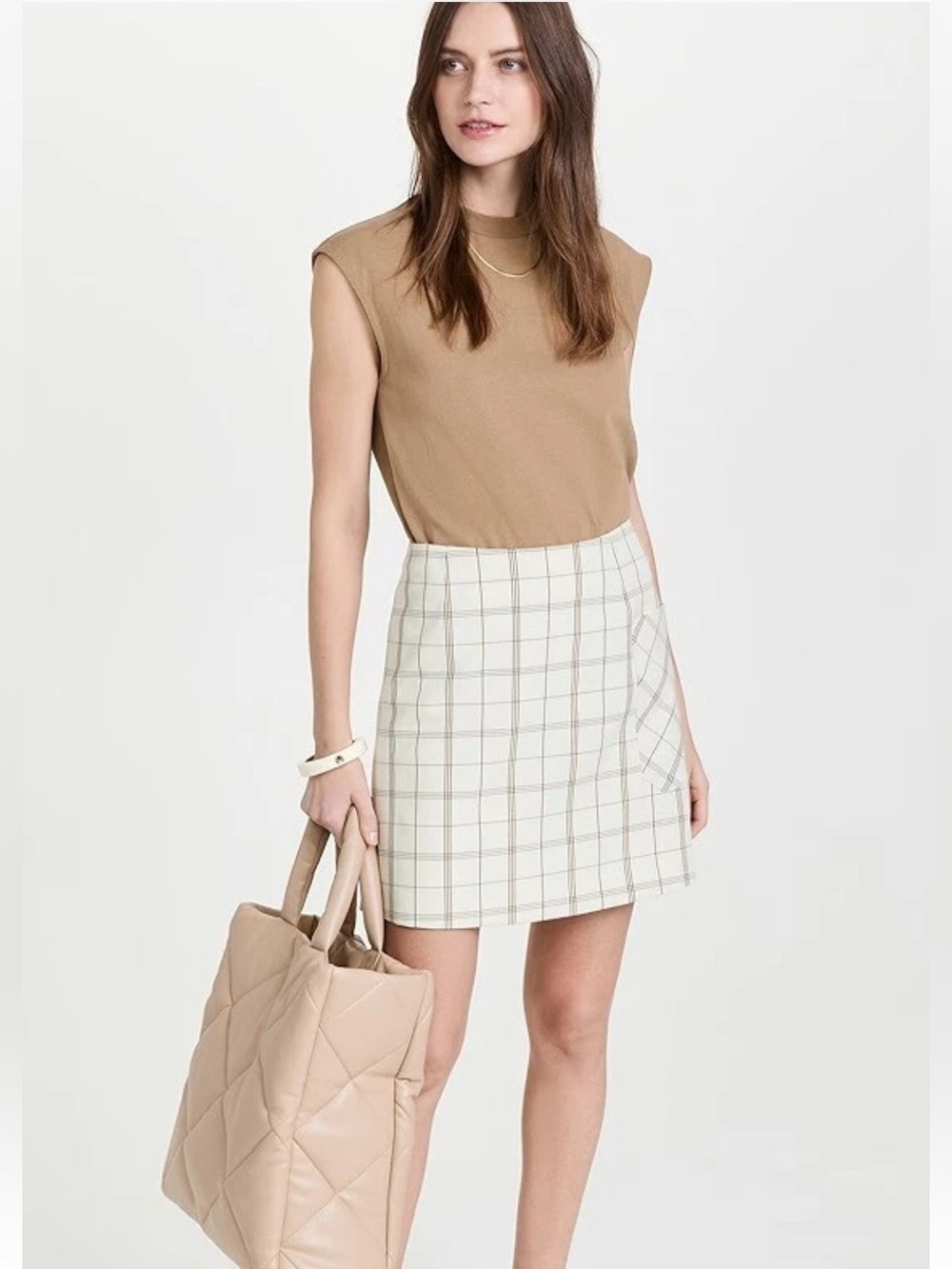 Tory Burch TORY SPORT YARN-DYED TWILL GOLF SKIRT